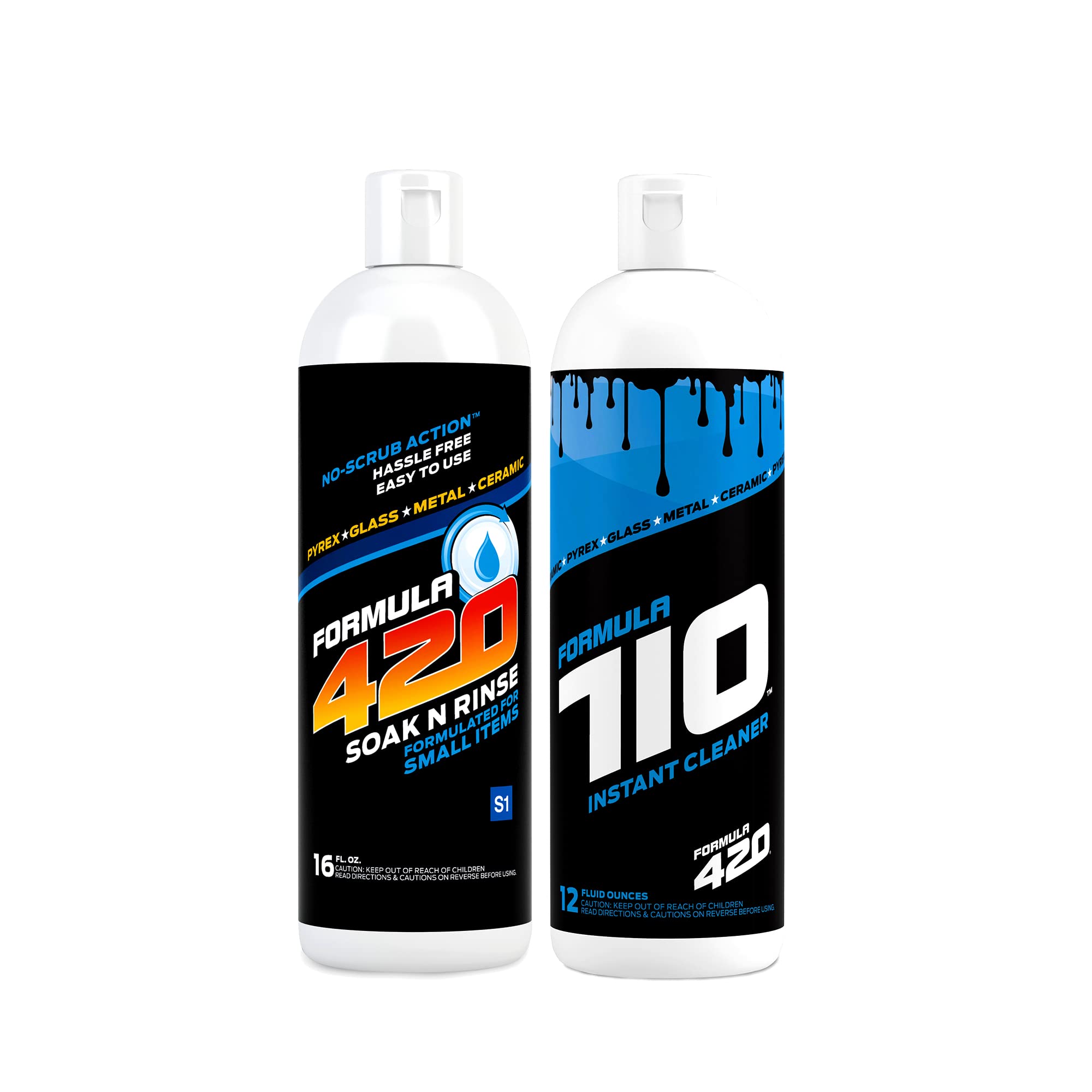 Formula 420 Perfect Pair : 1 Bottle Soak-N-Rinse 16 oz & 1 Bottle Formula 710 Instant Cleaner 12oz (2 Bottles Total)