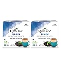 QuikTea Plain Chai Tea Latte - 40 Count (2 Boxes of 20 Each) - All Natural Preservative Free Instant Chai