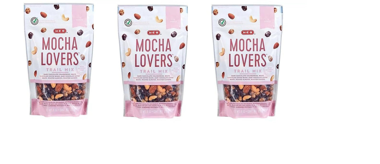 heb mocha lovers trail mix 9 oz(pack of 3)