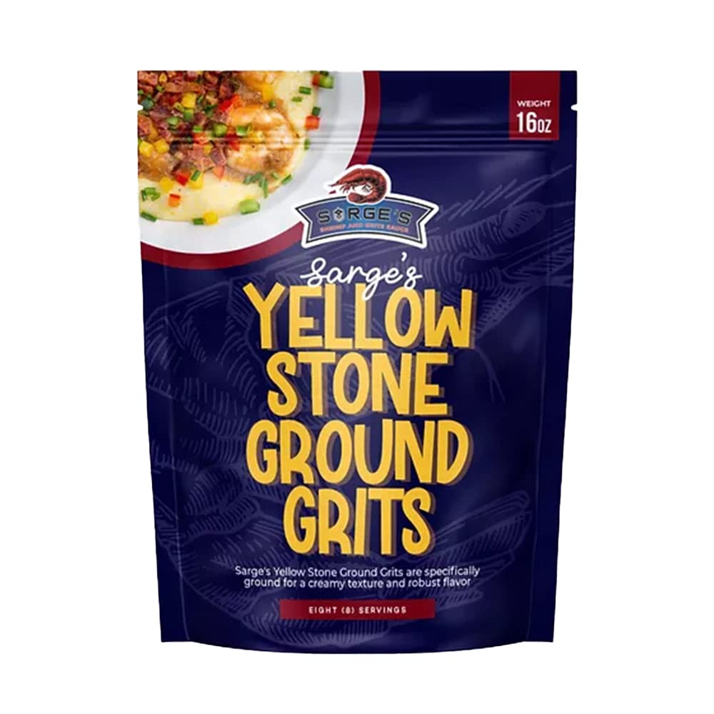 Sarge's Yellow Stone Ground Grits - 16 Oz
