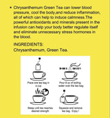 GT Chrysanthemum Green Tea, 1.13 Ounce Box (16 Tea Bags)