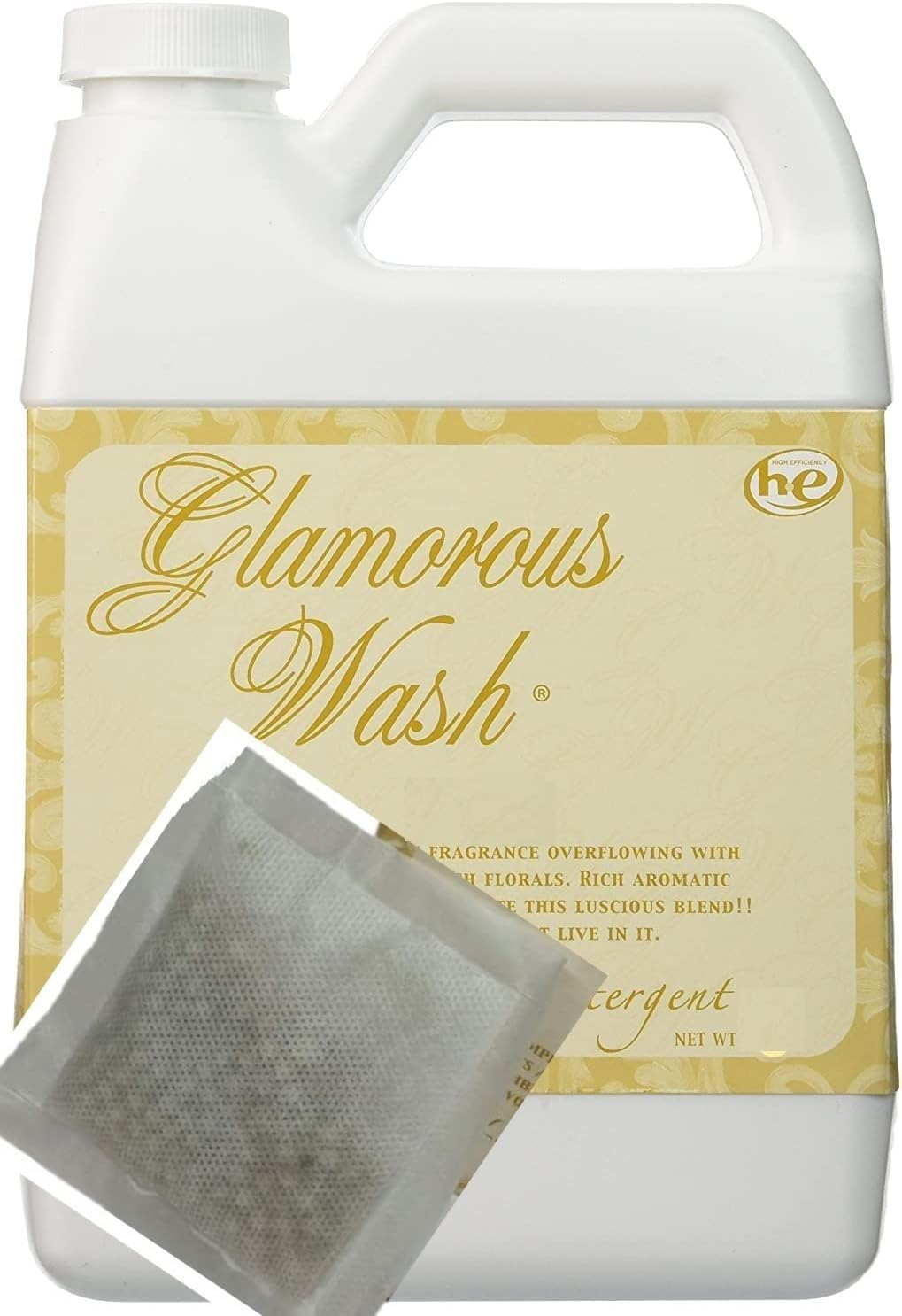 Tyler Candle Wash French Market 64 oz Fine Laundry Detergent w/Dryer Sachet Pouch