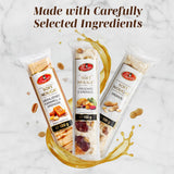 Sir Charles Soft Nougat Bars With Soft & Chewy Texture- Italian Nougat Candy with Nuts & Fruits For Snack Trays, Dessert Platters & Sweet Sharing