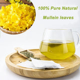LYCKLIGA - Mullein Leaf Tea Bags | Natural Detox & Respiratory Support | Eco-Friendly, Chemical-Free | 15 Tea Bags