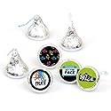 Big Dot of Happiness Set the Pace - Running - Track, Cross Country or Marathon Party Round Candy Sticker Favors - Labels Fit Chocolate Candy (1 Sheet