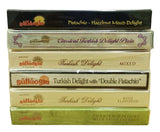Gulluoglu Turkish Delight Assorted Flavors, 6 Pack (8.8 oz - 250 gr Each), daily fresh shipment from Istanbul/Turkey