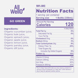 ALLWELLO Organic Cold Pressed Juice Drinks with Real Fruits and Vegetables Gluten Free Non-GMO Healthy Juices No Preservatives No Sugar Added, 6 PK