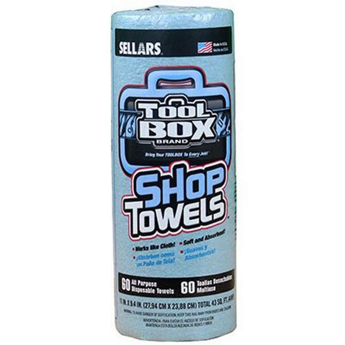 SELLARS WIPERS & SORBENTS Tool60CT BLU Shop Towel