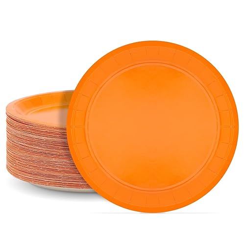 Blue Panda Paper Plates for Vibrant Neon Party Decor - Easy Cleanup Disposable Tableware - Birthday Party & Bridal Shower Plates - 9 in, Pack of 100