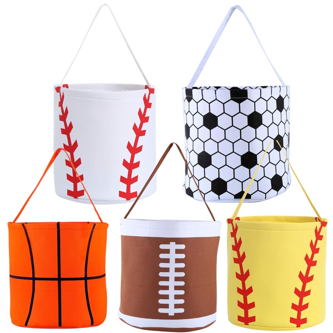 Softball Easter Basket - Personalized Sports Easter Basket, Custom Name Canvas Softball Basket for Easter Halloween, Personalized Gift for Softball