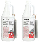 2 Pack Sizzle Drain and Waste System Cleaner, 1 qt Bottles - Ready to Use Liquid Drain Cleaner