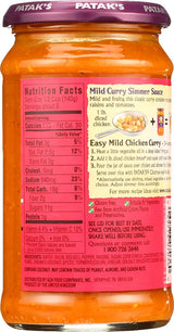 Pataks, Sauce Curry Mild, 14.5 Ounce ( pack of 4)