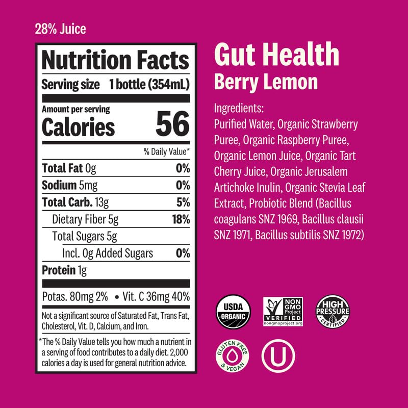 Suja 3-Day Cold-Pressed Juice Cleanse, Organic, Fresh Pressed Juice with No Added Sugar, Supports Immune & Digestive Health, Plant-Based, Gluten-Free