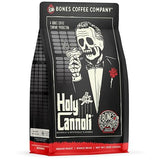 Bones Coffee Company Holy Cannoli, Baked Cannoli Flavored Coffee, Medium Roast Low Acid Arabica Beans Compatible with Auto drip and French Press