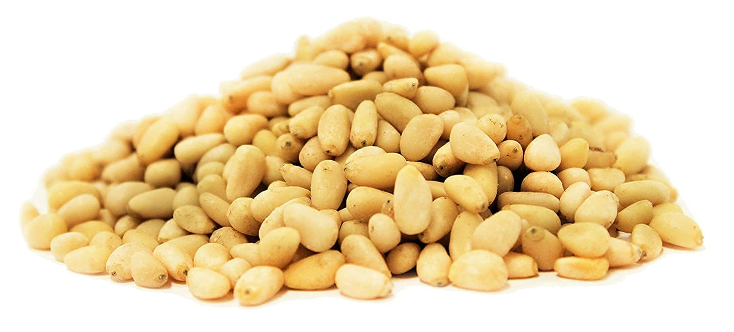 Gourmet Toasted Pine Nuts by It's Delish, 40 OZ (2.5 lbs.) Jumbo Container - Premium Pine Nuts Pignolias Dry Roasted - Healthy Snack, Topping