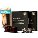 Luxury Instant Espresso - 160mg Caffeine, Hot or Iced Instant Coffees, Cold Brew Coffee, Double Shot Espresso, 24 Counts, 100 Arabica, Sugar Free, No