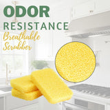 Peachy Clean Kitchen Dish Sponge & Scrubbers, Fresh Lemon Scent, Non-Scratch, Odor-Resistant, Durable Silicone Dish Sponges for Kitchen.