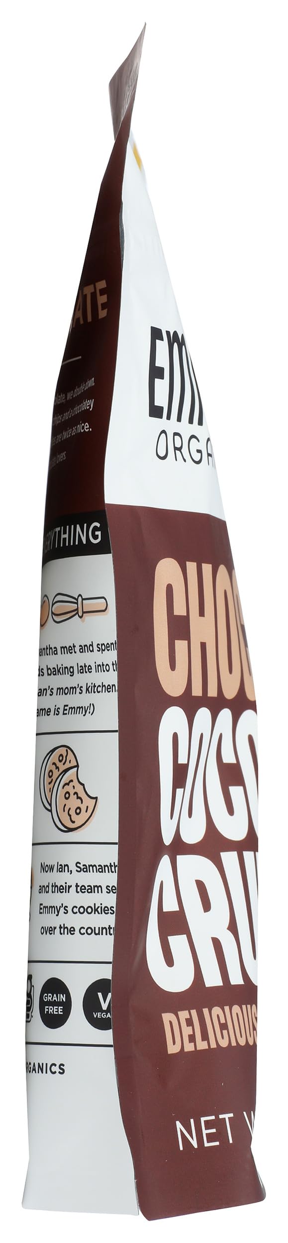 Emmys, Coconut Crunchems Chocolate Organic, 3.5 Ounce