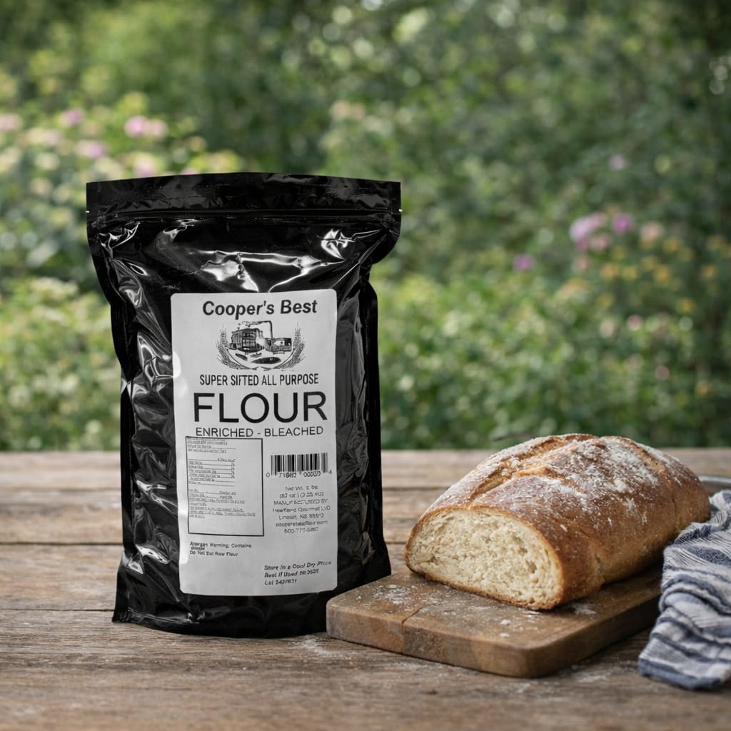 Cooper's Best All-Purpose Flour 5 lb | Exceptional Baking Flour | Non-Gritty Texture | Heartland Gourmet | Made in USA