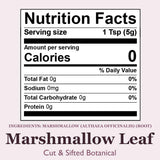 Organic Positively Botanicals Company, Marshmallow Leaf, Herbal Tea Loose Leaf Botanical, 4 Ounce