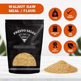Walnut, Raw Flour/Meal, Californian Luscious, Finely Ground, Fresh, Cooking, Baking, Protein, Fiber, Healthy, Breads, Useful, Packed in a Resealable 1