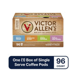 Victor Allen's Coffee Around The World Variety Pack (Brazil Primo, Kenya Supreme, Kona Blend, Papua New Guinea), 96 Count, Single Serve Coffee Pods