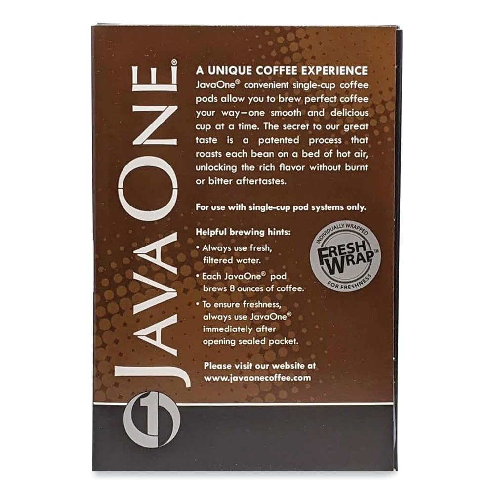 Java One 30800 Coffee Pods, French Roast, Single Cup, 14/Box