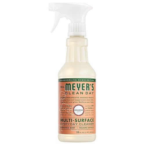 MRS. MEYER'S CLEAN DAY Multi-Surface Everyday Cleaner, Geranium Scent, 16 Fl Oz Bottle