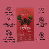 Cacao Adventures - 100% Pure Ceremonial Grade Cacao Bar | Wild Strains | Ethically Sourced Sustainably Grown | (1.76 oz - Pack of 3)