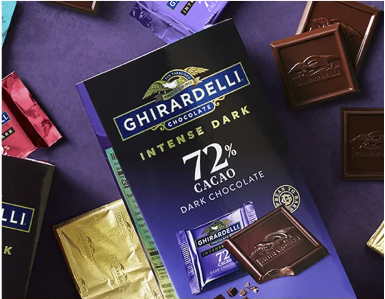 Ghirardelli chocolate 72%(Pack of 2)