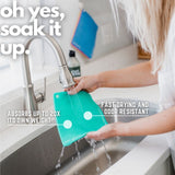 Clean Gorillas Swedish Dishcloths for Kitchen, Reusable Paper Towels, Ultra Absorbent, Eco-Friendly and Machine Washable, 5 Sheets and 3 Adhesive