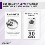 2Toms StinkFree Laundry Detergent, Fragrance-Free Odor Eliminator for Athletic Clothes & Gear, Formulated for Sweat, 30 Ounce Bottle