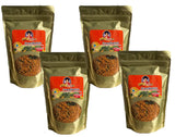 Made in Thailand - Thai Food Recommend - 4 PACK OF DEEP Fried MINCED Catfish STIR Fried with Chilli and Ginger Very Crispy Texture - Pla Dook Fu Pad