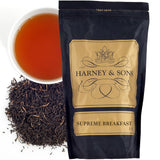 Harney & Sons Supreme Breakfast Loose Leaf Black Tea - Bold Morning Breakfast Tea, Caffeinated, 16 oz Bag