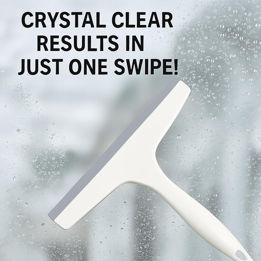 2PCS Multi-Purpose Plastic Squeegees Wipers - Streak-Free Cleaning for Glass, Mirrors & More!