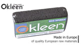 Okleen Big Sponge. Made in Europe. 6 Pack, Black. 8.9x4.3x2.4 Inch Extra Large Odorless Commercial Sponge for All Purpose Cleaning