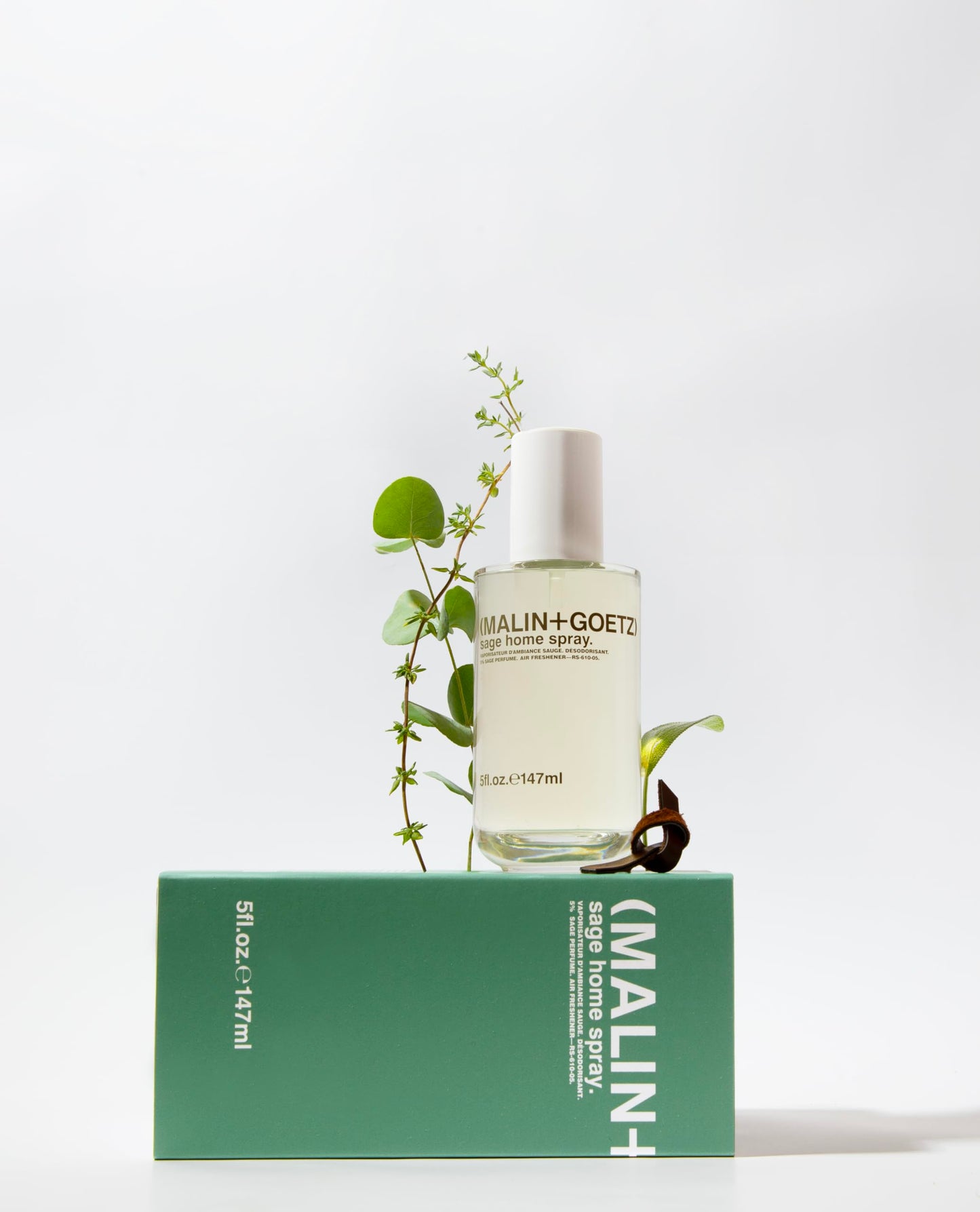 Malin + Goetz Sage Home Spray, 5 Oz., Alcohol-Free Odor Absorber, Natural Ingredients, Use in Any Space Including Bathroom, Kitchen, and Living Room