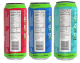 CAMO Energy Edge Variety Pack Energy Drink, Cherry Bomb, Tropical Surge, Gummy Razz (4 each)16oz Cans, 12 Pack, Ultra Premium Caffeine Blend