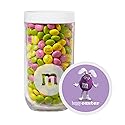 M&M'S WORLD Easter Milk Chocolate Candy Jar, Festive Spring Themed Treats in Reusable Container, Perfect for Egg Hunts, Basket Fillers, Party Favors