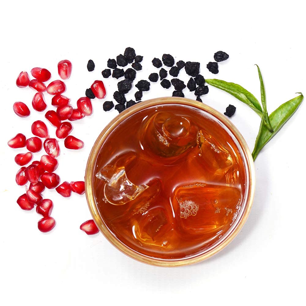 Walters Bay Blueberry Pomegranate Iced Tea, 12 Count, Quart Sized Tea Bags, Ceylon Black Tea, Unsweetened, Wild Blueberry Pomegranate Flavor, 100%