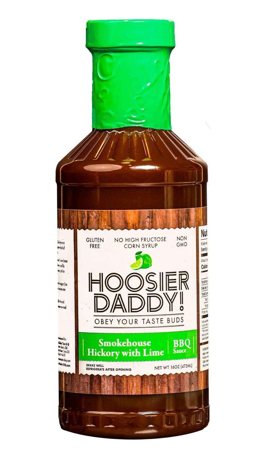 Hoosier Daddy BBQ Sauce Smokehouse Hickory with Lime 16oz