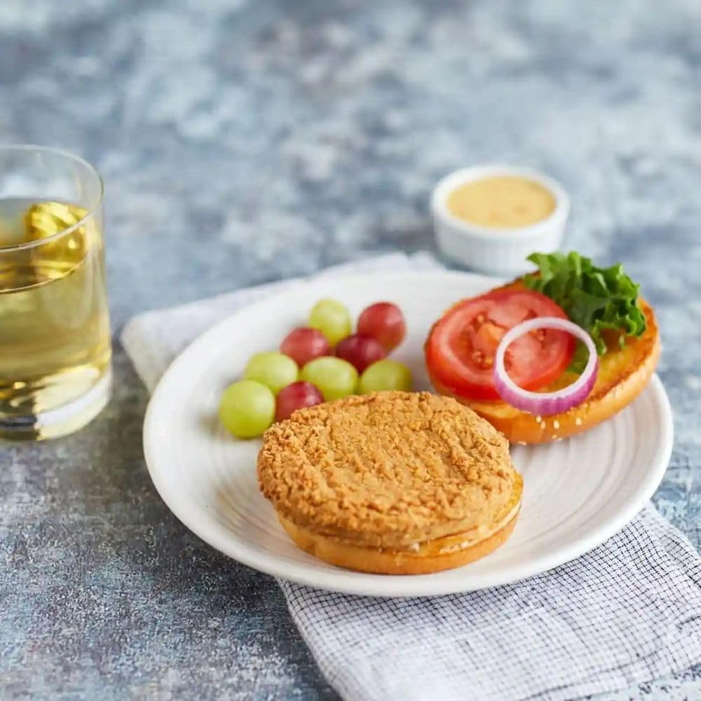 Tyson Fully Cooked Whole Grain Chicken Breast Pattie Fritters 3.19 oz, 52 Pieces, 2/5.4 Lb