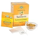 Herbal Cup Ayurveda Turmeric Tea, Organic Lemon Ginger, No Caffeine Herbal Teas (Organic Lemon Ginger, 16 Count (Pack of 6))