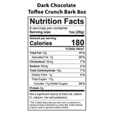 Vermont Nut Free Chocolates Toffee (Dark Chocolate) 8 Ounces, Nut-Free, Egg-Free, Kosher