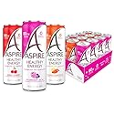 ASPIRE® Classics Variety Pack, Healthy Energy Drink 80mg Natural Caffeine, Zero Sugar No Carbs Keto Friendly, 12 Pack Green Tea Sugar Free Drink Low