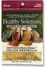 Healthy Solutions Spice Blends Italian Meatballs Seasoning Mix, Italian Herb Seasoning for Meatballs, Pasta Sauce & Meatloaf, Works with Beef, Pork