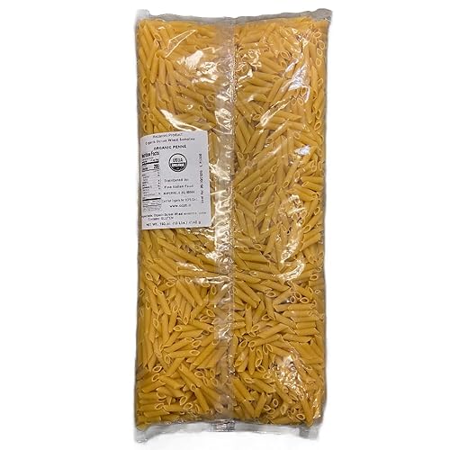 Mantova Organic Penne Rigate Pasta, 160 oz. (10 lbs.) (Pack of 1), Product of Italy, Traditional, Bronze-Die, Slow-Dried Pasta, Made with 100%