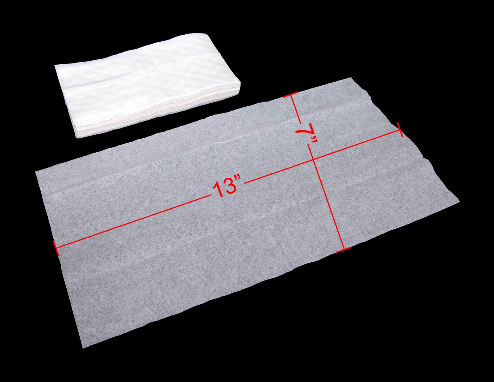Daxwell Dispenser Napkins, Tall Fold, 1 Ply, White, D10001232 (Case of 10,000, 20 Packs of 500), 7" x 13"