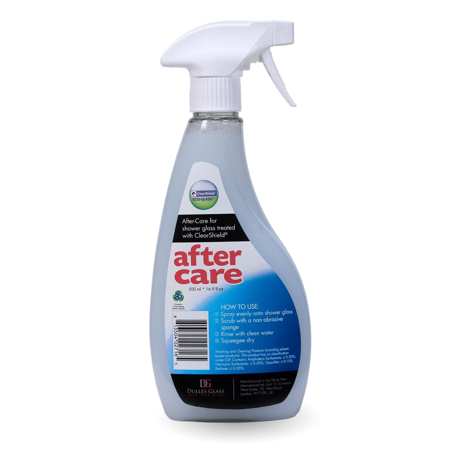ClearShield Aftercare Shower Door, Glass and Ceramic Cleaner