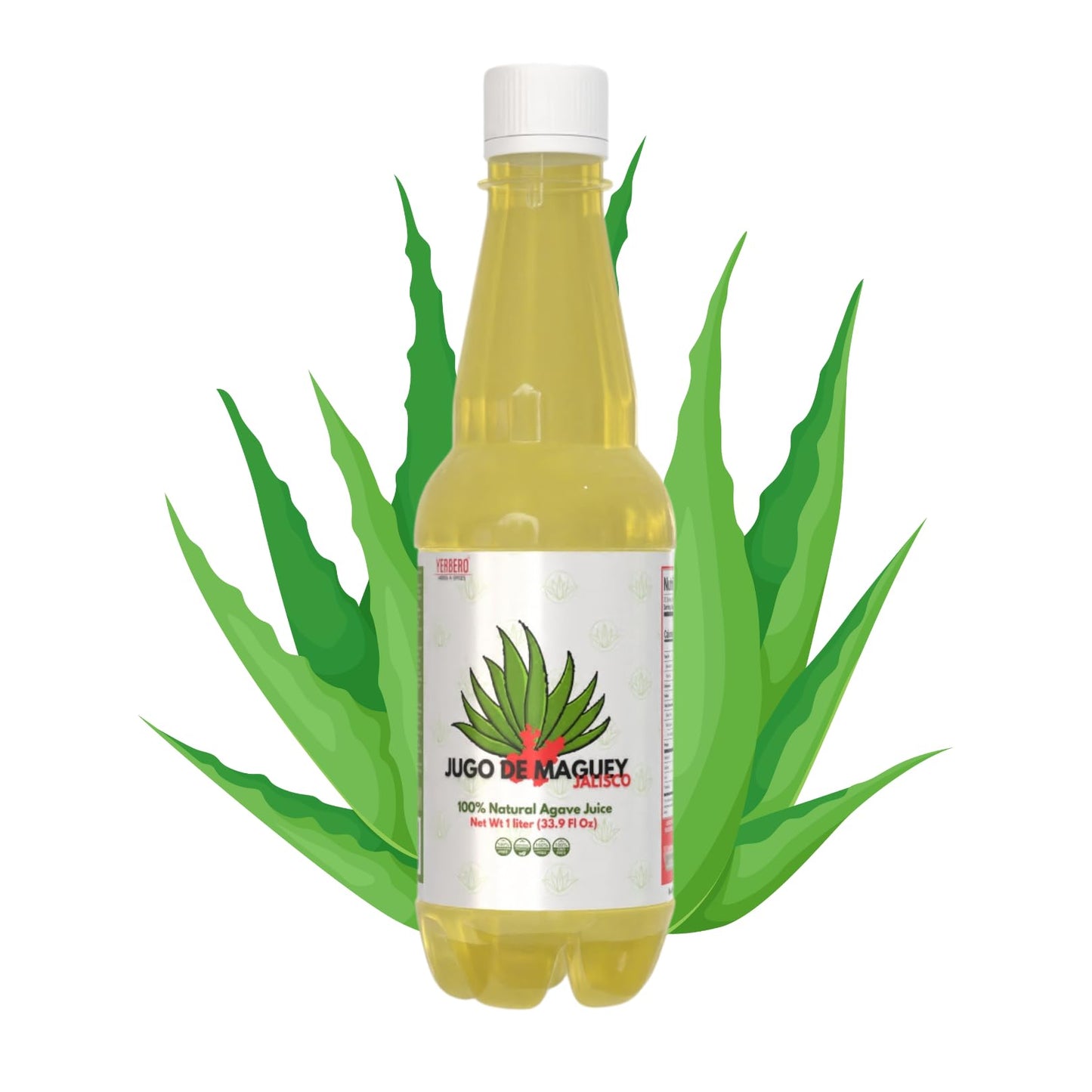 Yerbero - Jalisco Maguey Juice Extract 33.3 Fl oz (1 Liter) | All Natural, 100% Juice | Jugo de Maguey de Jalisco, Sabor Natural. (33.3 Fl Oz